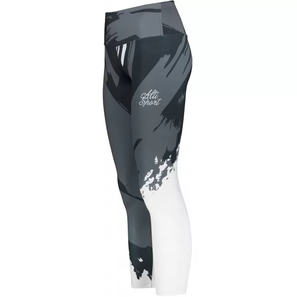  Dámské dlouhé legíny premium ALTISPORT VOJ/ALW081LEG01 ČERNÁ-ŠEDÁ 