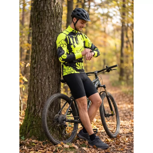 Pánská sportovní mikina premium plus ALTISPORT VOJ/ALM076MI04 FLUO-YELLOW 