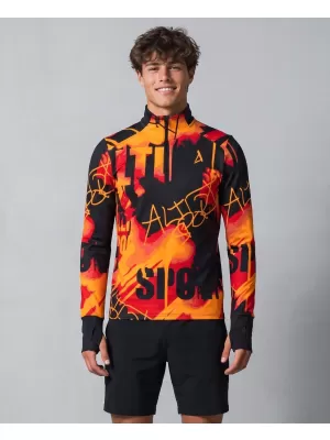 Pánská sportovní mikina premium plus ALTISPORT VOJ/ALM076MI04 ORANGE/BLACK