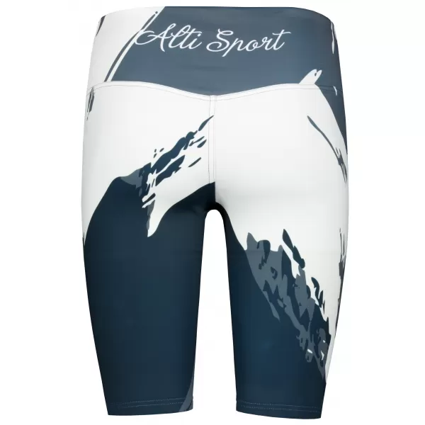  Dámské legíny nad kolena premium ALTISPORT VOJ/ALW081LEG02 ČERNÁ-ŠEDÁ 