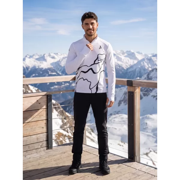  Pánská sportovní mikina premium plus ALTISPORT VOJ/ALM073MI04 BÍLÁ 