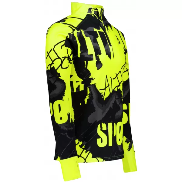  Pánská sportovní mikina premium plus ALTISPORT VOJ/ALM076MI04 FLUO-YELLOW 