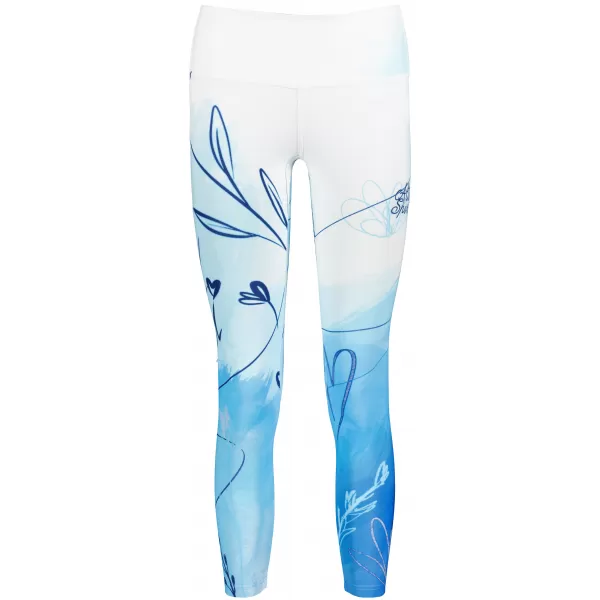  Dámské dlouhé legíny premium ALTISPORT VOJ/ALW083LEG01 BÍLOMODRÁ 