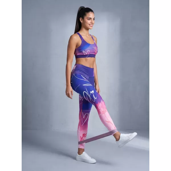  Dámské dlouhé legíny premium ALTISPORT VOJ/ALW083LEG01 FIALOVÁ 