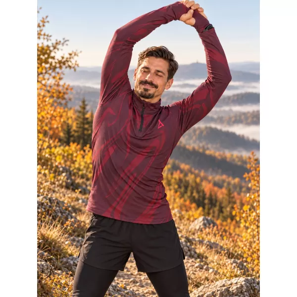  Pánská sportovní mikina premium plus ALTISPORT VOJ/ALM072MI04 WINE-RED 