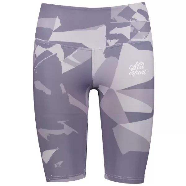  Dámské legíny nad kolena premium ALTISPORT VOJ/ALW080LEG02 ŠEDO-FIALOVÁ 