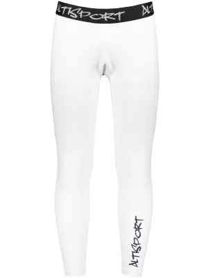 Pánské sportovní legíny dlouhé premium ALTISPORT VOJ/ALM000LEG01 BÍLÁ