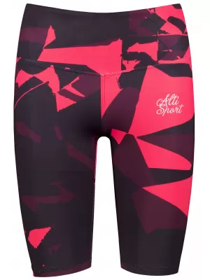 Dámské legíny nad kolena premium ALTISPORT VOJ/ALW080LEG02 WINE-RED