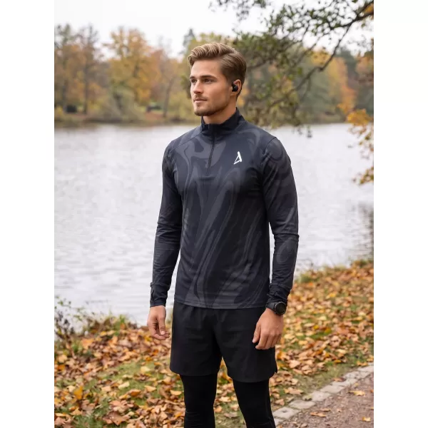  Pánská sportovní mikina premium plus ALTISPORT VOJ/ALM072MI04 ČERNÁ 