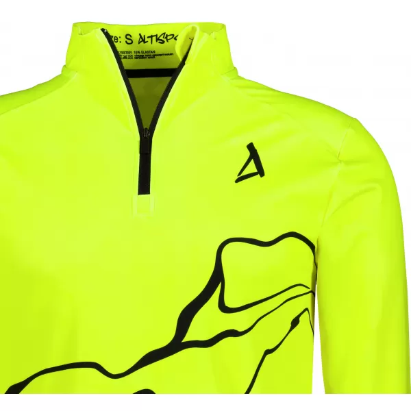  Pánská sportovní mikina premium plus ALTISPORT VOJ/ALM073MI04 FLUO-YELLOW 