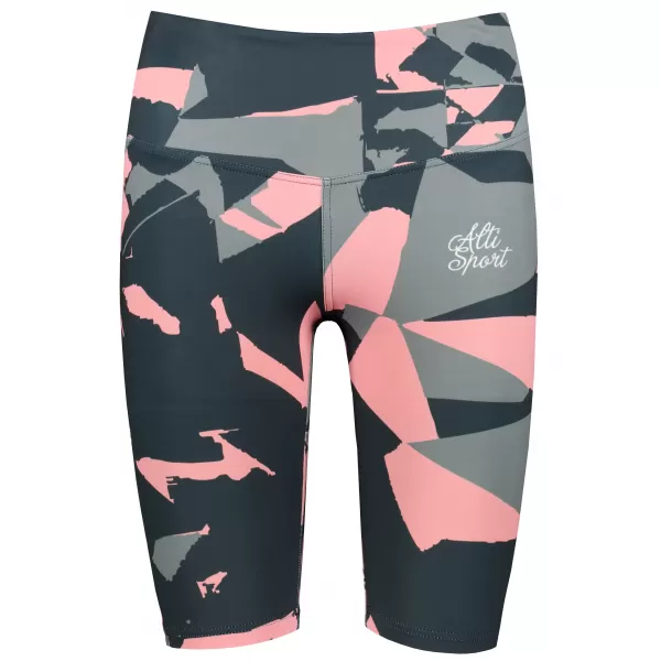  Dámské legíny nad kolena premium ALTISPORT VOJ/ALW080LEG02 ČERNÁ-LOSOSOVÁ 