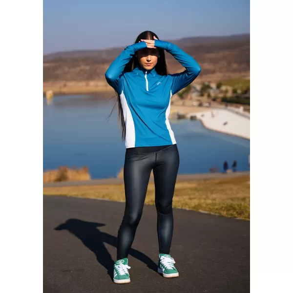  Dámská sportovní mikina premium plus ALTISPORT VOJ/ALW078MI04 PETROLEJOVÁ 
