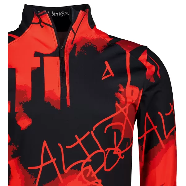  Pánská sportovní mikina premium plus ALTISPORT VOJ/ALM076MI04 BLACK/RED 