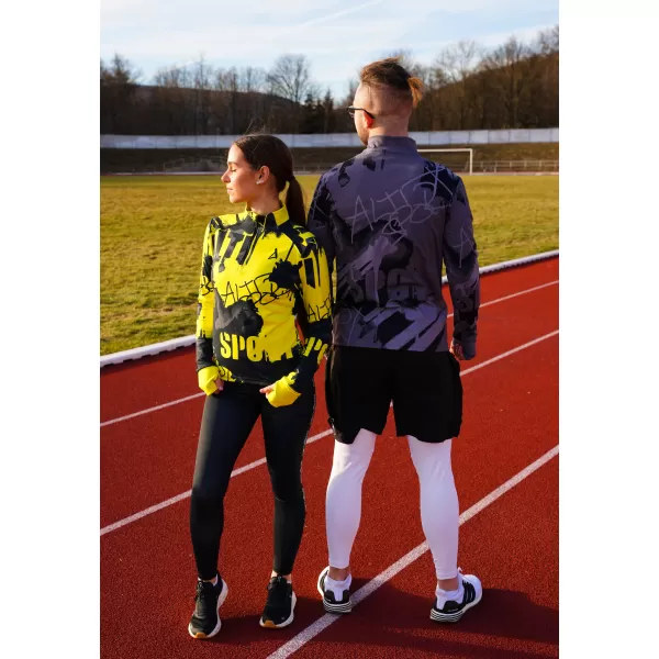  Dámská sportovní mikina premium plus ALTISPORT VOJ/ALW076MI04 FLUO-YELLOW 