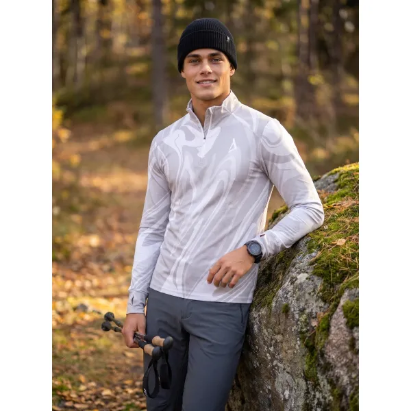 Pánská sportovní mikina premium plus ALTISPORT VOJ/ALM072MI04 ŠEDÁ 