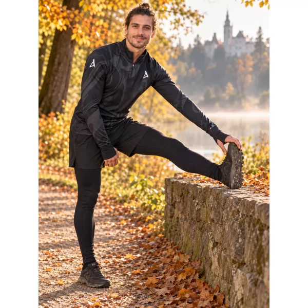  Pánská sportovní mikina premium plus ALTISPORT VOJ/ALM072MI04 ČERNÁ 