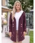 Dámský kardigan premium ALTISPORT VOJ/ALW077MI07 RUDÁ