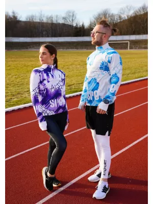 Dámská sportovní mikina premium plus ALTISPORT VOJ/ALW076MI04 VIOLET/WHITE