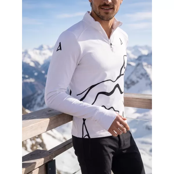  Pánská sportovní mikina premium plus ALTISPORT VOJ/ALM073MI04 BÍLÁ 