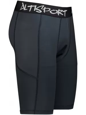 Pánské sportovní legíny nad kolena premium ALTISPORT VOJ/ALM000LEG02 ČERNÁ