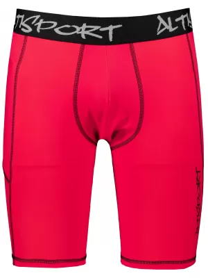 Pánské sportovní legíny nad kolena premium ALTISPORT VOJ/ALM000LEG02 ČERVENÁ