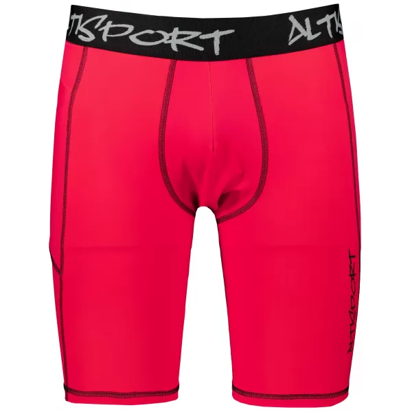  Pánské sportovní legíny nad kolena premium ALTISPORT VOJ/ALM000LEG02 ČERVENÁ 