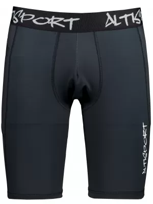 Pánské sportovní legíny nad kolena premium ALTISPORT VOJ/ALM000LEG02 ČERNÁ