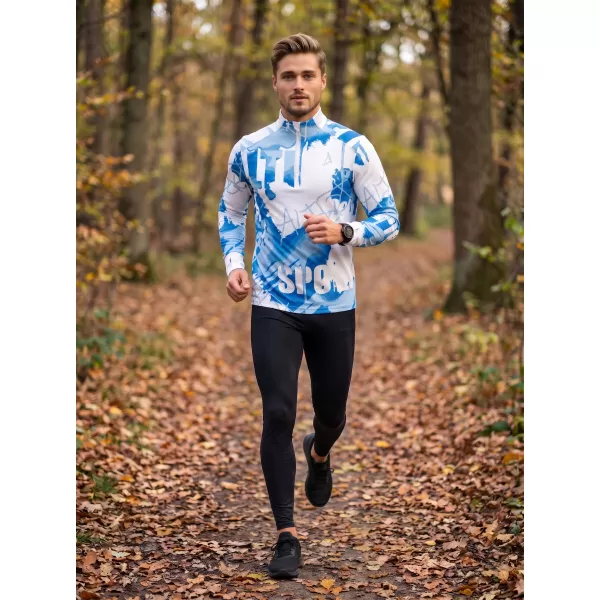  Pánská sportovní mikina premium plus ALTISPORT VOJ/ALM076MI04 ICE 