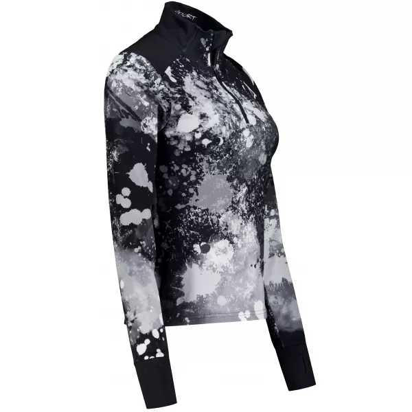  Dámská sportovní mikina premium plus ALTISPORT VOJ/ALW055MI04 ČERNOBÍLÁ 