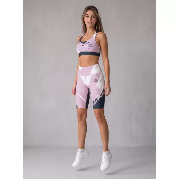  Dámské legíny nad kolena premium ALTISPORT VOJ/ALW081LEG02 RŮŽOVÁ-ČERNÁ 