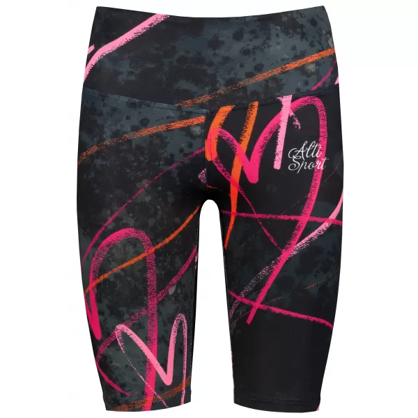  Dámské legíny nad kolena premium ALTISPORT VOJ/ALW082LEG02 ČERNÁ 