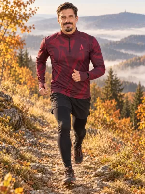 Pánská sportovní mikina premium plus ALTISPORT VOJ/ALM073MI04 WINE-RED