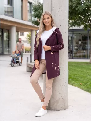 Dámský kardigan premium ALTISPORT VOJ/ALW077MI07 RUDÁ