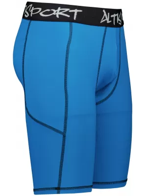 Pánské sportovní legíny nad kolena premium ALTISPORT VOJ/ALM000LEG02 PETROLEJOVÁ