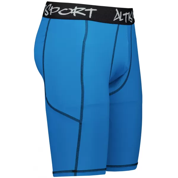  Pánské sportovní legíny nad kolena premium ALTISPORT VOJ/ALM000LEG02 PETROLEJOVÁ 
