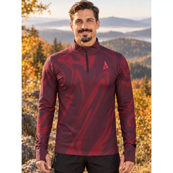  Pánská sportovní mikina premium plus ALTISPORT VOJ/ALM072MI04 WINE-RED 