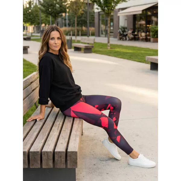  Dámské dlouhé legíny premium ALTISPORT VOJ/ALW080LEG01 WINE-RED 