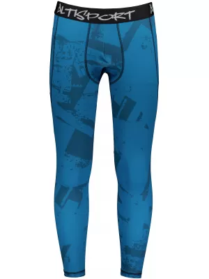Pánské sportovní legíny dlouhé premium ALTISPORT VOJ/ALM079LEG01 MODRÁ