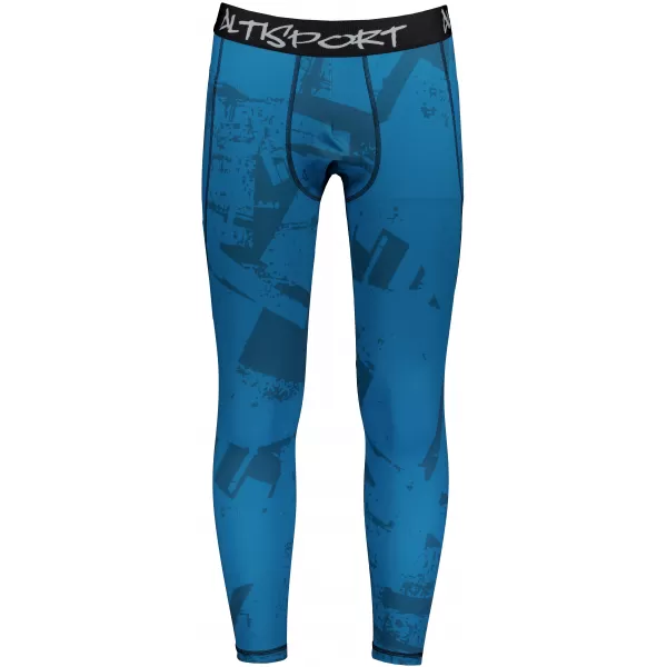  Pánské sportovní legíny dlouhé premium ALTISPORT VOJ/ALM079LEG01 MODRÁ 