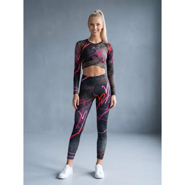  Dámské dlouhé legíny premium ALTISPORT VOJ/ALW082LEG01 ČERNÁ 