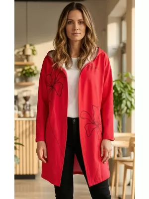 Dámský kardigan premium ALTISPORT VOJ/ALW075MI07 BRIGHT-RED