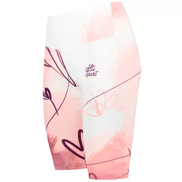  Dámské legíny nad kolena premium ALTISPORT VOJ/ALW083LEG02 BÍLORŮŽOVÁ 