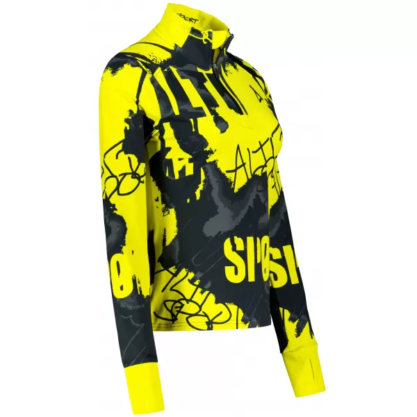  Dámská sportovní mikina premium plus ALTISPORT VOJ/ALW076MI04 FLUO-YELLOW 
