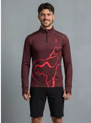 Pánská sportovní mikina premium plus ALTISPORT VOJ/ALM073MI04 WINE-RED
