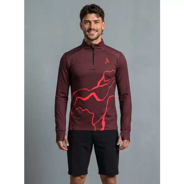  Pánská sportovní mikina premium plus ALTISPORT VOJ/ALM073MI04 WINE-RED 