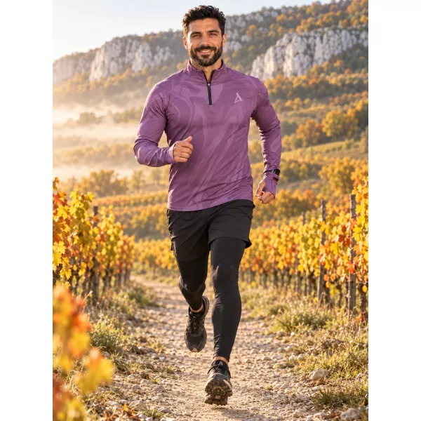  Pánská sportovní mikina premium plus ALTISPORT VOJ/ALM072MI04 FIALOVÁ 