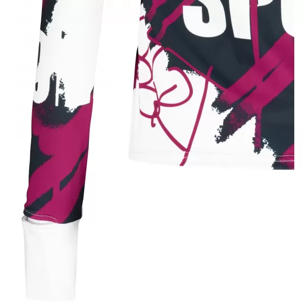  Dámská sportovní mikina premium plus ALTISPORT VOJ/ALW076MI04 WHITE/WINE 