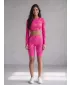 Dámské legíny nad kolena premium ALTISPORT VOJ/ALW072LEG02 HOT-PINK