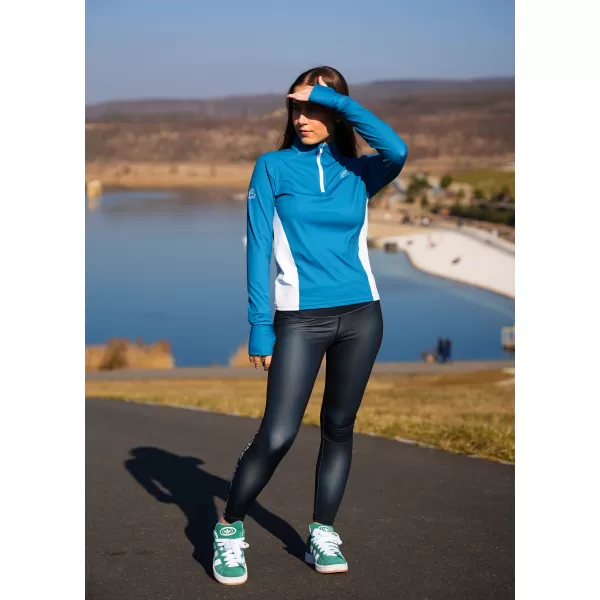  Dámská sportovní mikina premium plus ALTISPORT VOJ/ALW078MI04 PETROLEJOVÁ 