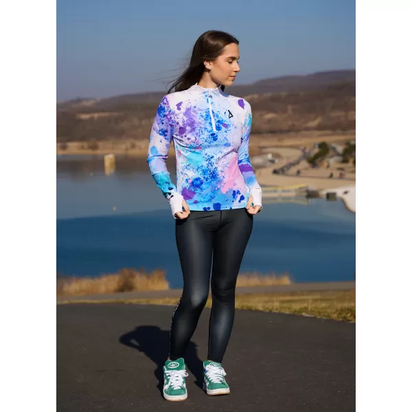  Dámská sportovní mikina premium plus ALTISPORT VOJ/ALW055MI04 FIALOVÁ/MODRÁ 